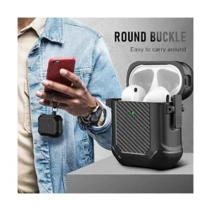 Maxjoy Funda para AirPods clip de bloqueo seguro de fibra_4