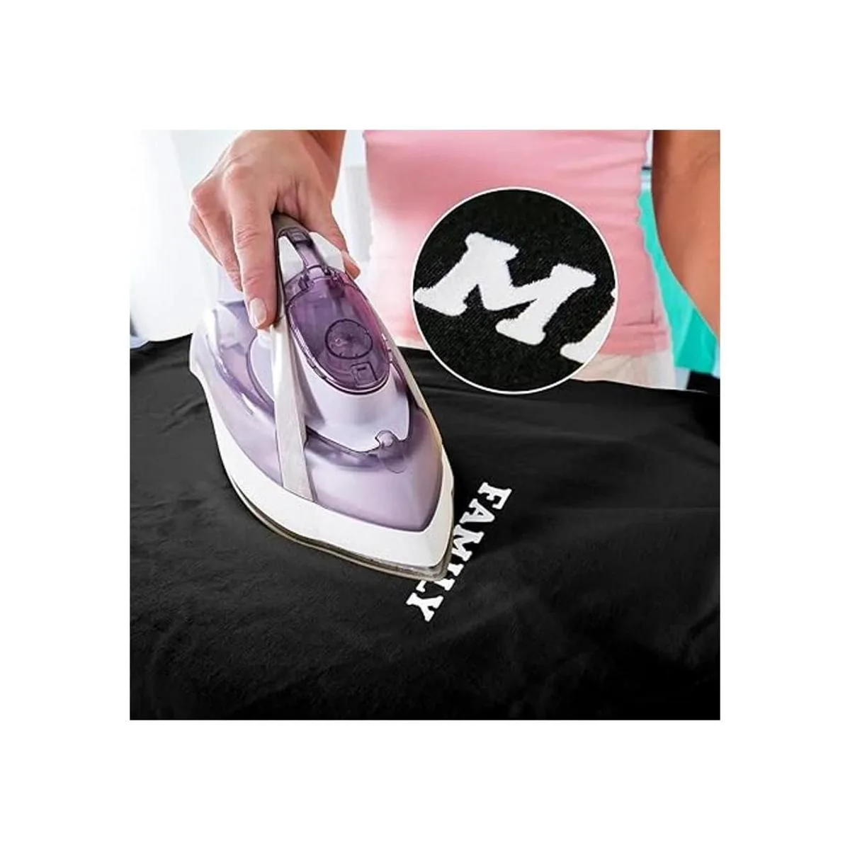 Magfok Iron on Flock Letras de transferencia de 34_3