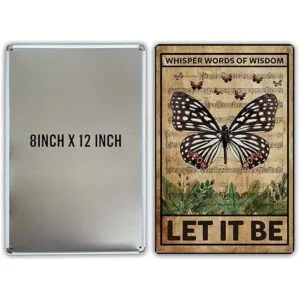 QIONGQI Letrero de metal Let It Be The Beatles para_2