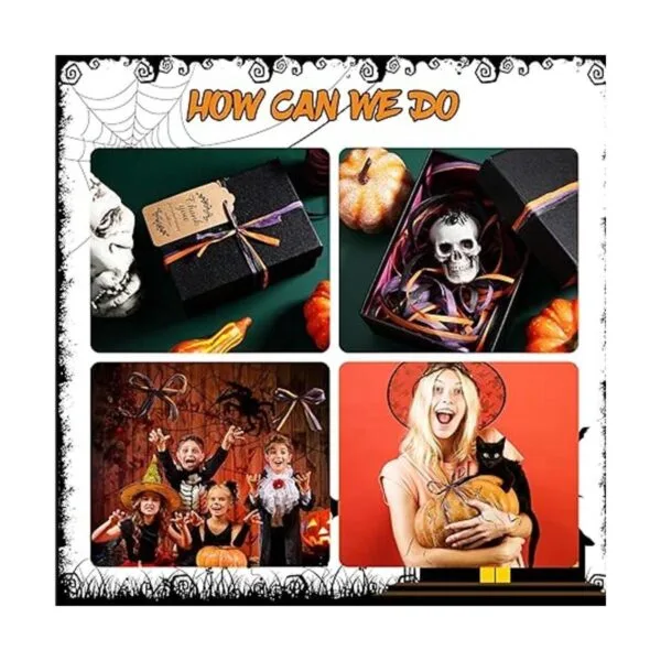 Cinta de rafia de Halloween de 524 pies cinta de papel de_4
