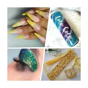 Brillantina gruesa holográfica juego de 36 colores para_7