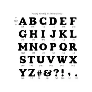 Magfok Iron on Flock Letras de transferencia de 34_2