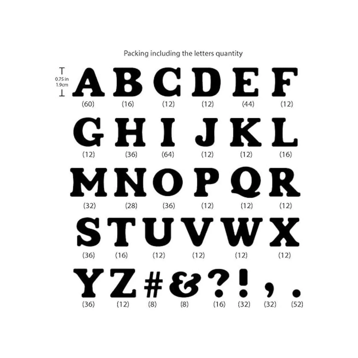 Magfok Iron on Flock Letras de transferencia de 34_2