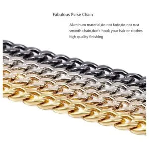 Correa cruzada de metal de tamaño mediano para bolso de_4