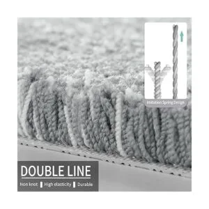 Yimobra Alfombras de baño esponjosas de felpa tapete de_2