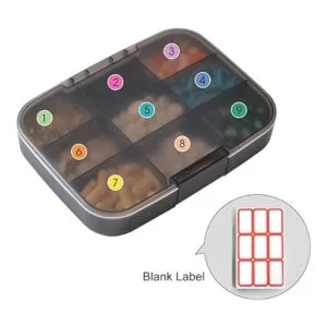 Restree Organizador de pastillas dispensador portátil de_2