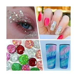 Brillantina gruesa holográfica juego de 36 colores para_6