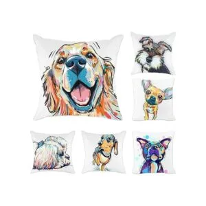 Redland Art Fundas de almohada con diseño de perro._5