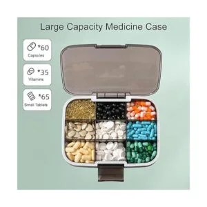 Restree Organizador de pastillas dispensador portátil de_3