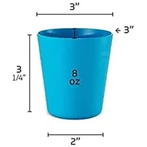 PLASKIDY Vasos de plástico para niños juego de 6 tazas_2