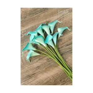 Flores artificiales de lirio de alcata 12 unidades ramo_3