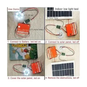 QINIZX Controlador de carga solar 3 unidades batería de_6