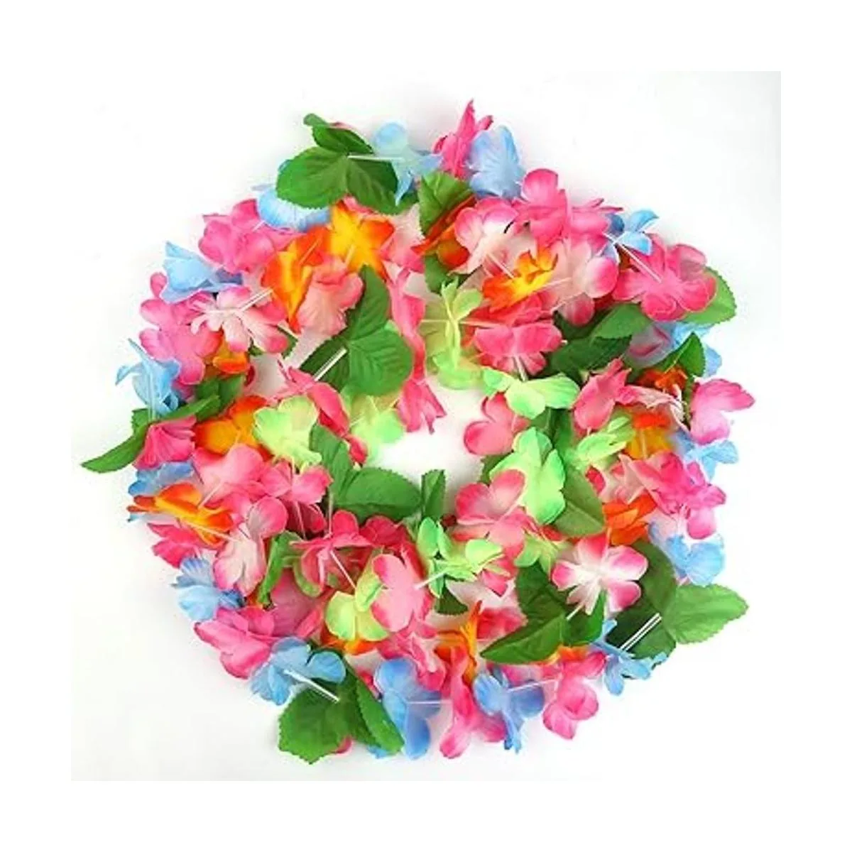 Cooraby 14 piezas de collares hawaianos de Leis coloridos_5