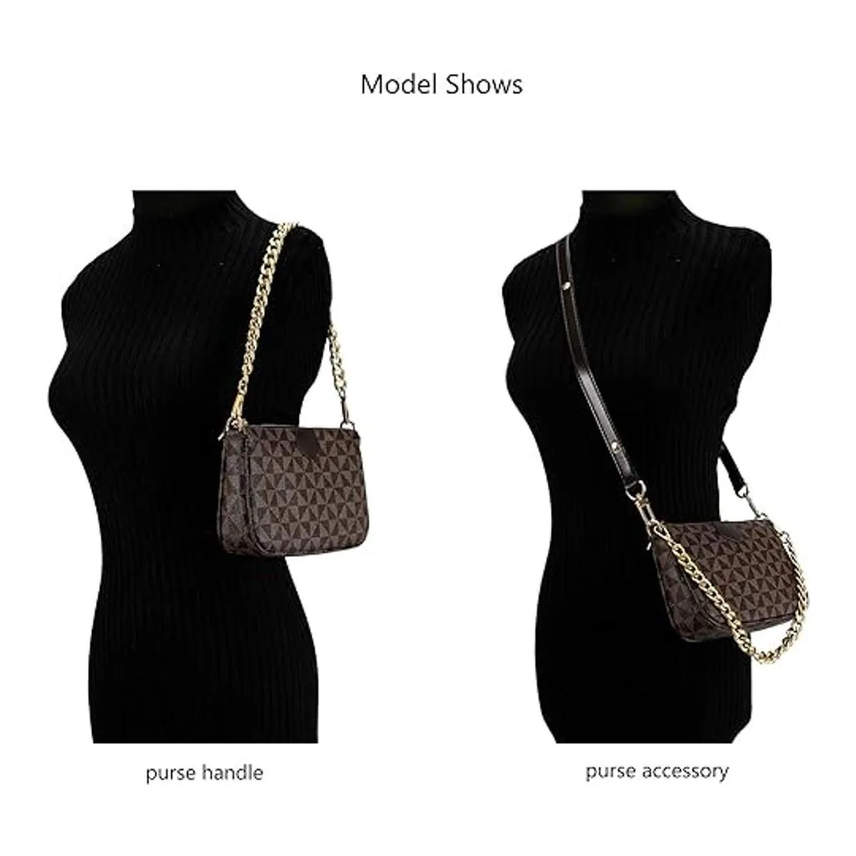 Correa cruzada de metal de tamaño mediano para bolso de_7