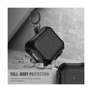 Maxjoy Funda para AirPods clip de bloqueo seguro de fibra_5