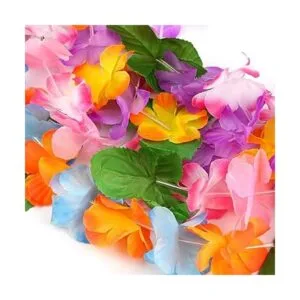 Cooraby 14 piezas de collares hawaianos de Leis coloridos_4