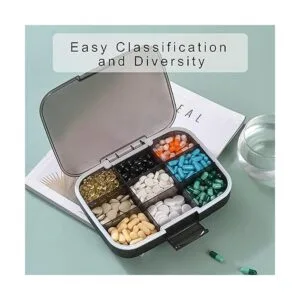 Restree Organizador de pastillas dispensador portátil de_5