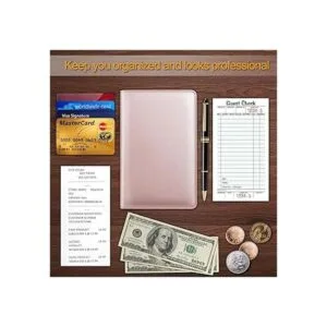 Libreta organizadora para meseros con bolsillo con_6