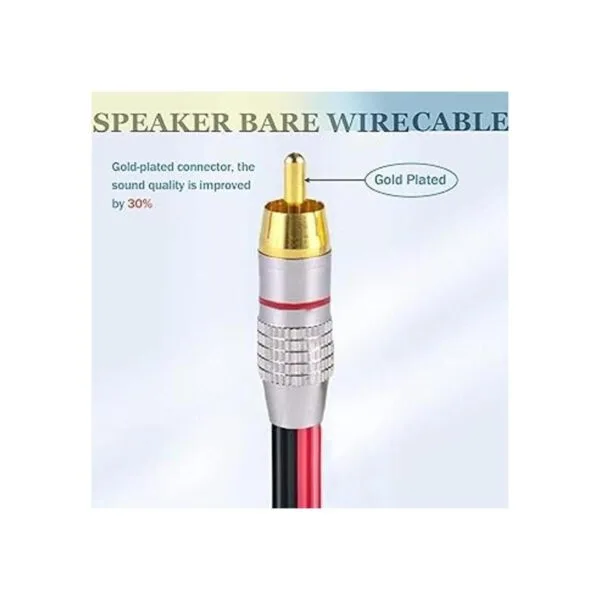 Adaptador de cable RCA a altavoz cables de cable sin_4