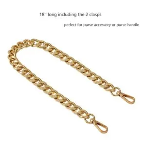 Correa cruzada de metal de tamaño mediano para bolso de_2