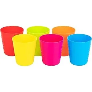 PLASKIDY Vasos de plástico para niños juego de 6 tazas_6