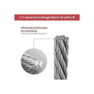 26ELE Alambre para colgar fotos de 50 libras resistente_2