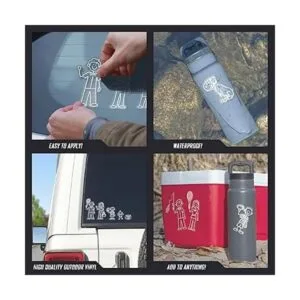 White Line Stick kit de pegatinas familiares DIY incluye_2