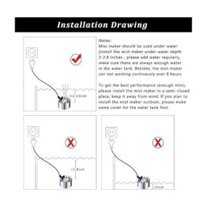 PULACO Mini máquina de niebla 12 LED Mister Fogger_5