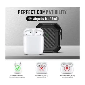 Maxjoy Funda para AirPods clip de bloqueo seguro de fibra_2