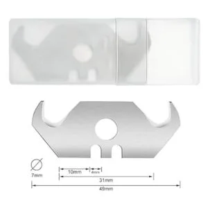 Cuchillas de gancho de acero para techos y alfombras con_3