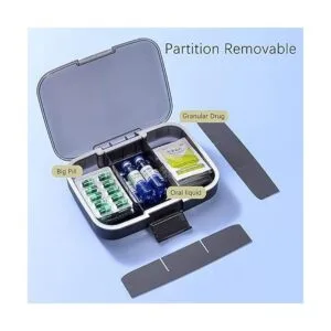 Restree Organizador de pastillas dispensador portátil de_4