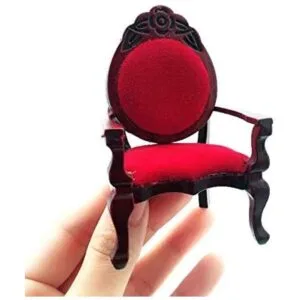 eatingbiting R 1 12 casa de muñecas en miniatura silla_1