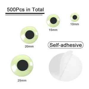 UPINS 500 unidades autoadhesivas que brillan en la_2