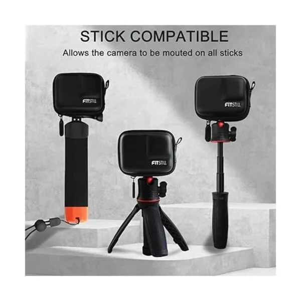 FitStill Mini estuche de transporte negro para GoPro Hero_6