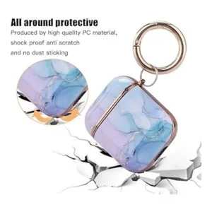 OLEBAND Funda para Airpod con llavero y piel bonita funda_3