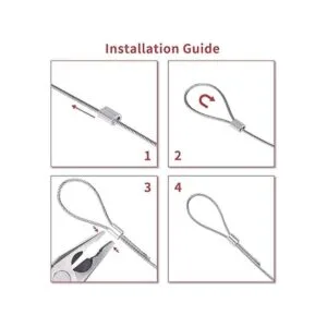 26ELE Alambre para colgar fotos de 50 libras resistente_5