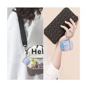 OLEBAND Funda para Airpod con llavero y piel bonita funda_6