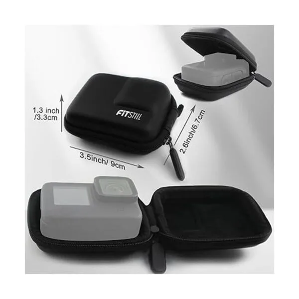 FitStill Mini estuche de transporte negro para GoPro Hero_7