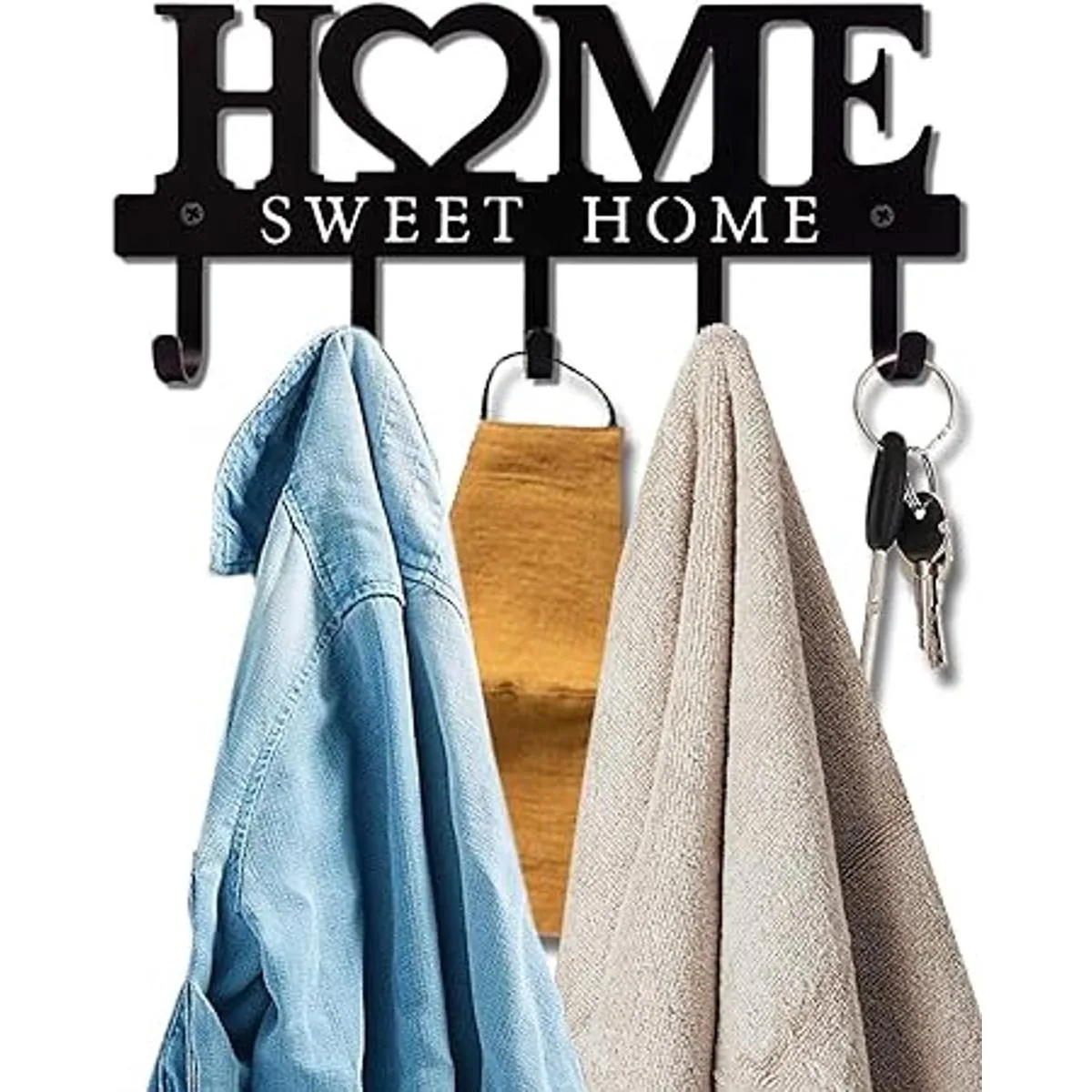 Ganchos organizadores de metal para llaves de 5.9 x 13_5