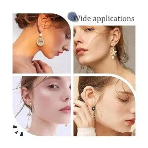 Beebeecraft 100 aretes chapados en oro de 24 quilates_6