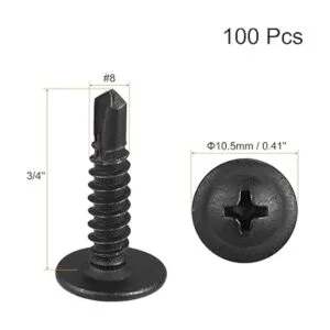 uxcell Tornillos autorroscantes de cabeza Phillips 8_2