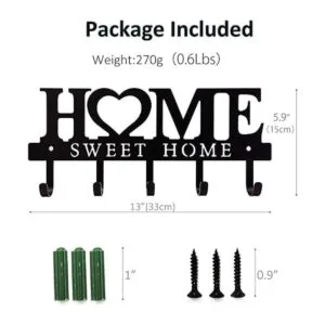 Ganchos organizadores de metal para llaves de 5.9 x 13_4