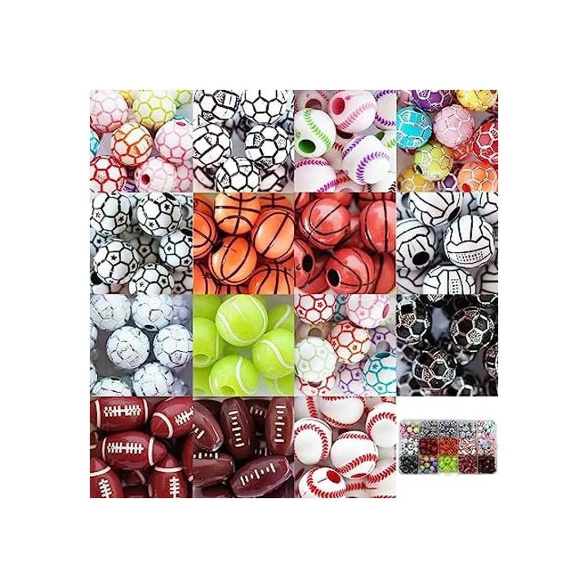 15 estilos de cuentas deportivas de fútbol béisbol_1