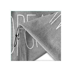 Emvency Funda de almohada rústica gris Follow Your Dreams_5