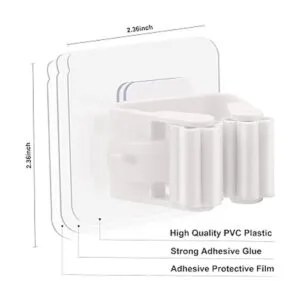 Soporte de pared para escobas autoadhesivo sin_2