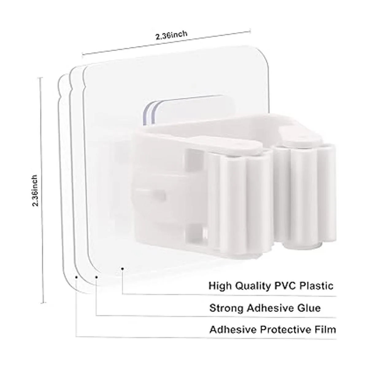 Soporte de pared para escobas autoadhesivo sin_2