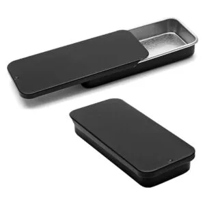 Unlorspy 10 tapas deslizantes de metal negro para_5