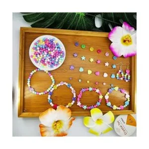 900 cuentas de corazón de acrílico de color caramelo_7