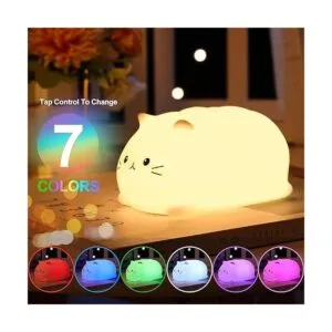 Linda lámpara de gato luz nocturna de gatito para_4
