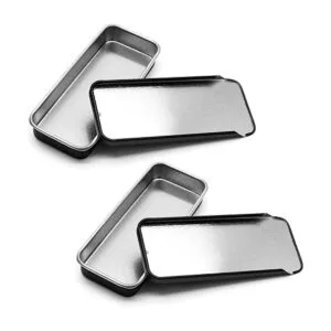 Unlorspy 10 tapas deslizantes de metal negro para_4